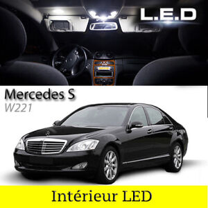 pieds pour Mercedes classe S W221 4 ampoules à LED bleu Lumière sol