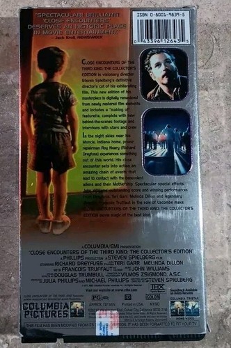 Close Encounters of the Third Kind (VHS 1977 Collector's Edition) Spielberg - Picture 2 of 2