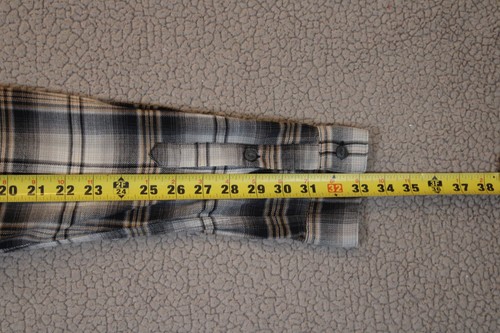 Camisa de franela Patagonia Fjord para hombre pequeña a cuadros algodón orgánico botón manga larga - Imagen 16 de 21