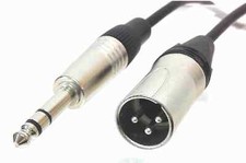 AMERICAN RECORDER 1/4 inch TRS Male to XLR Male Balanced Mic/Audio Cable