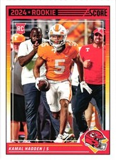 2024 Panini Score KAMAL HADDEN 378 Kansas City Chiefs RC Football Trading Card