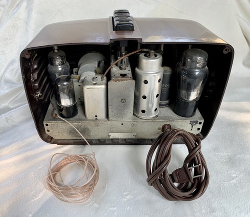 Crosley 1939 Antique Bakelite Tube Radio Model 648 A Super Sextette “WORKING” - Picture 10 of 19