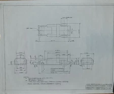 1969 Model Motoring T-jet chassis blueprint m118 HMS Associates HO scale copy