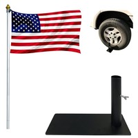 Tire Mount Flag Holder Flag Pole Holder Tailgate Flag Bracket - Works With ... on sale Tire Mount Flag Holder Flag Pole Holder Tailgate Flag Bracket - Works With ... on sale