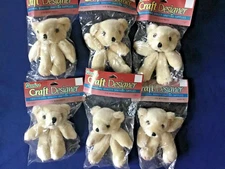 6 Pk Darice Bear Parts for 5" / 6" Teddy Vintage Craft Supply Doll Making