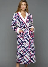 Luxury Cotton Spa Robe with terry lining, NWT, Julianna Rae, 26029(S/M)