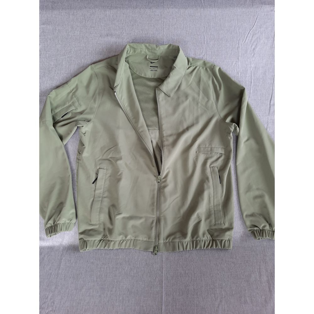 SACAI X NIKE Giacca Nike Uomo Media Loose Fit Boomer Vent Zip Elasticizzata Verde Militare