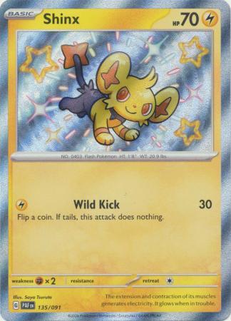 Shinx - 135/091 - Shiny Rare Near Mint Pokemon Paldean Fates - Picture 1 of 1