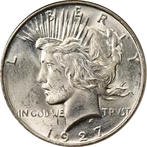 1927-D Peace Dollar NGC MS63 Great Eye Appeal Strong Strike