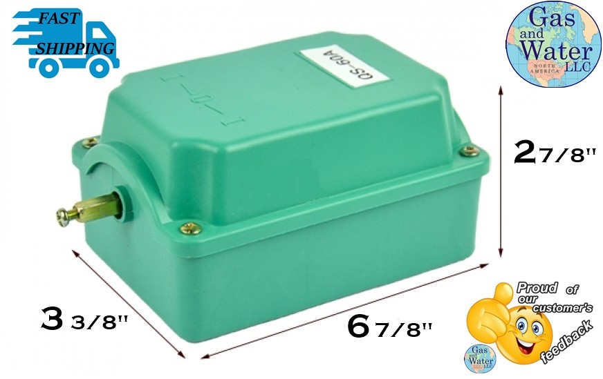 60 Amp Drum Switch - Forward/Off/Reverse Motor Control - Rain-Proof Enclosure (Model DS60A)