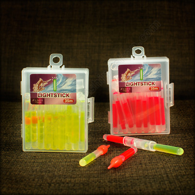 Nachtfischen Glühstab 37x4,5 mm Float Lichtstange Spitze Sternclip Spiel grob Karpfen