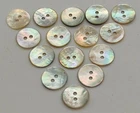 50 GENUINE NATURAL MOTHER OF PEARL BUTTONS 2 HOLES 15mm WHITE PEARL JEWELRY HABERDAS