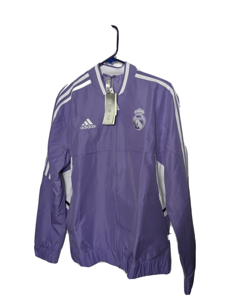 Adidas Official Real Madrid Retro Traning Jacket Purple
