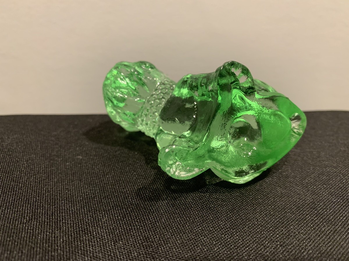 Vintage Westmoreland Uranium Glass Bulldog Figurine | eBay