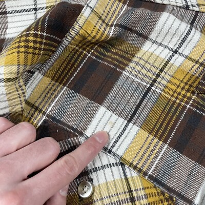 VINTAGE 60s OshKosh 100% Cotton Flannel Shirt Size Small VINTAGE 60s OshKosh 100% Cotton Flannel Shirt Size Small