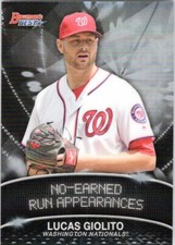 2016 Bowman's Best Stat Lines #SLLG Lucas Giolito Washington Nationals