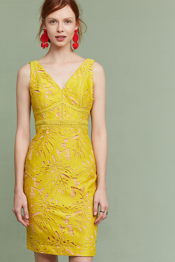 anthropologie gardenia lace column dress NWT Anthropologie Gardenia Lace Column Dress By Maeve Sz 10 #H2