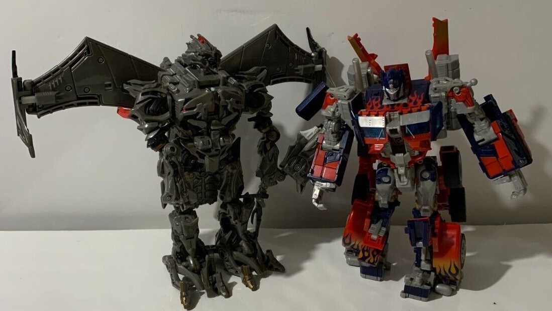 TRANSFORMERS MOVIE OPTIMUS PRIME & MEGATRON LEADER CLASS