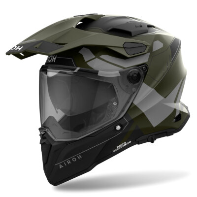 AIROH Commander 2 Reveal Dual Road Enduro Helm Militärgrün