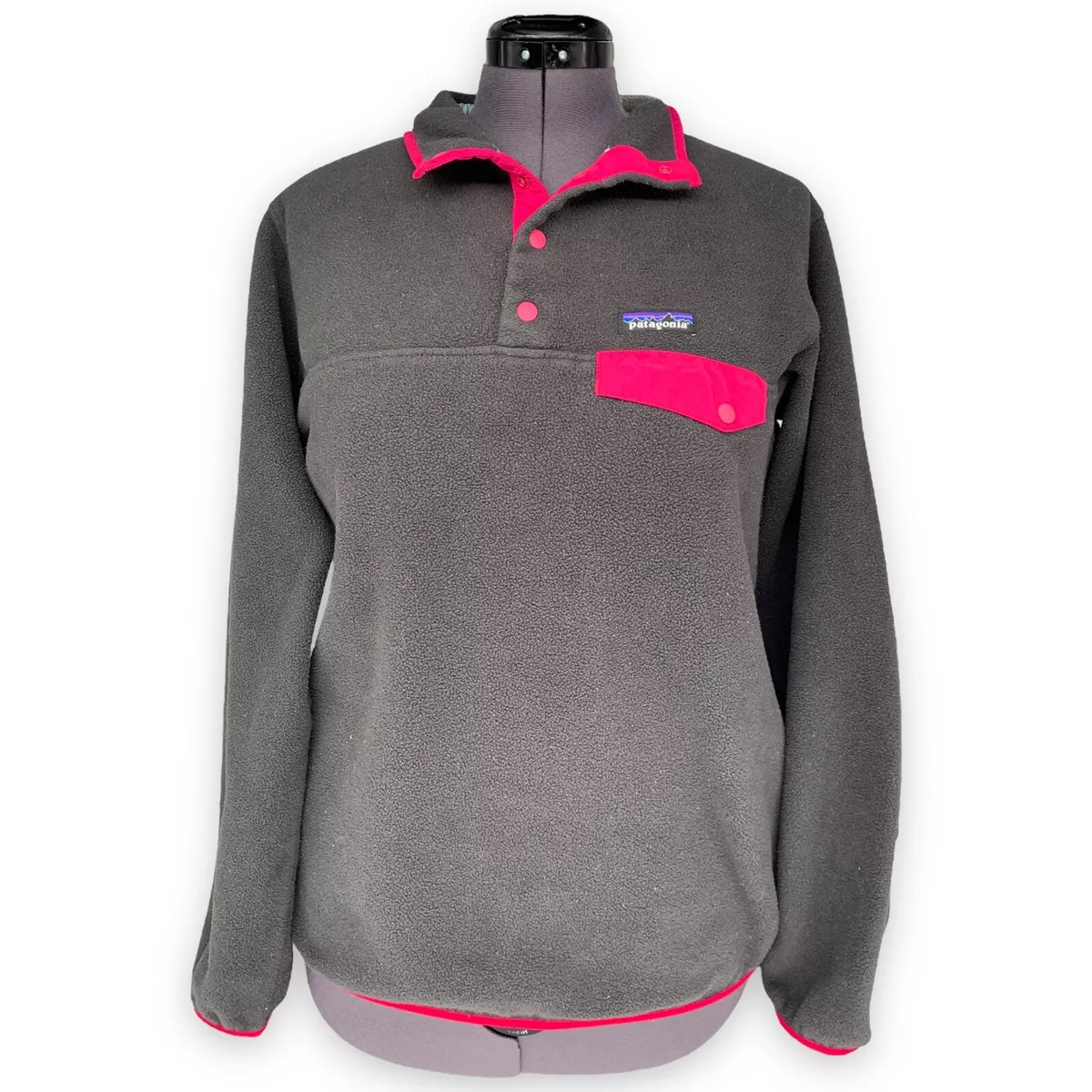 Grey and sale pink patagonia pullover