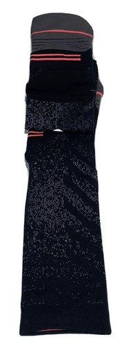 Stance Uncommon Run Crew Socks 1 Pair Women 8-10.5 Black Pink Feel 360 Cushion - Picture 6 of 11