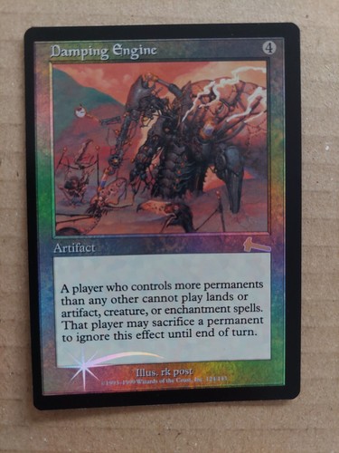Damping Engine, Urza's Legacy, Foil MISPRINT MISCUT, MTG - Picture 2 of 6