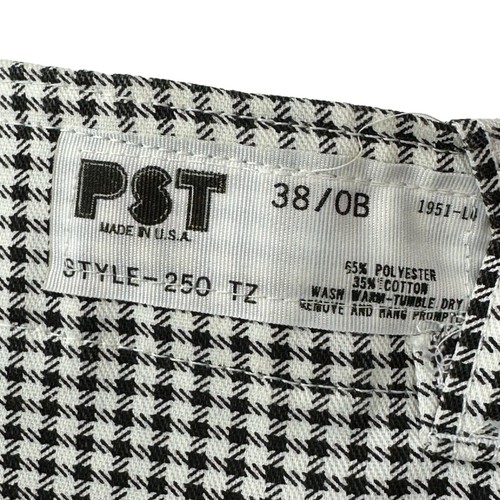 PST Mens Chef Pants Size 38x31 Black White Check Pattern - Picture 8 of 15