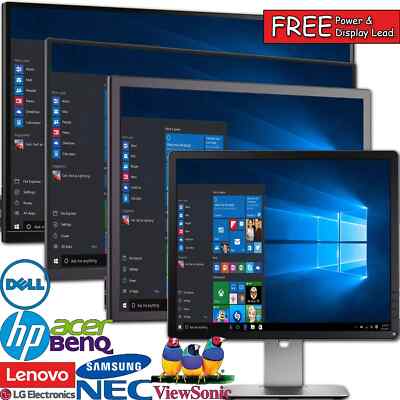 CHEAP LCD MONITOR 17” 19” 22” 24” inch PC SCREEN DELL HP LENOVO SAMSUNG ...