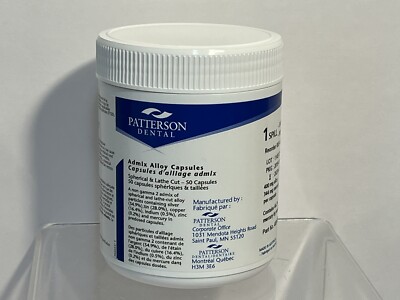 Patterson Dental Spherical & Lathe Cut Admix Alloy 48 Capsules 1 Spill  Set