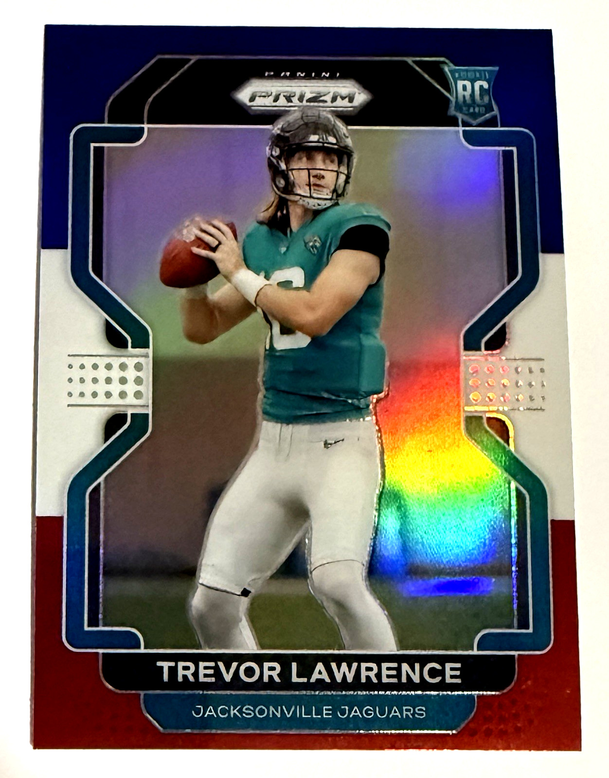 2021 Panini Prizm - Red White Blue Trevor Lawrence #331 Rookie