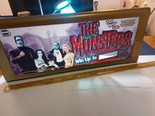 Vtg The Munsters Glass Slot Machine Door-Wind...