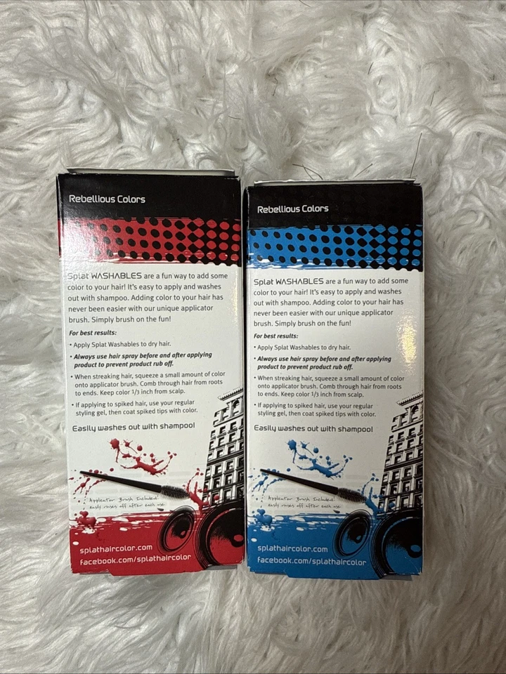 New Set Of 2 Splat Washables Hair Coloring Mascara - Image 2 of 4
