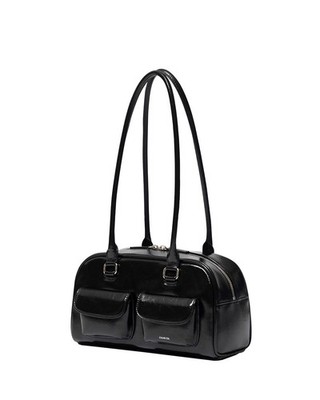 STAND OIL Chubby bag Black Women's Shoulder Bag Vegan leather | eBay