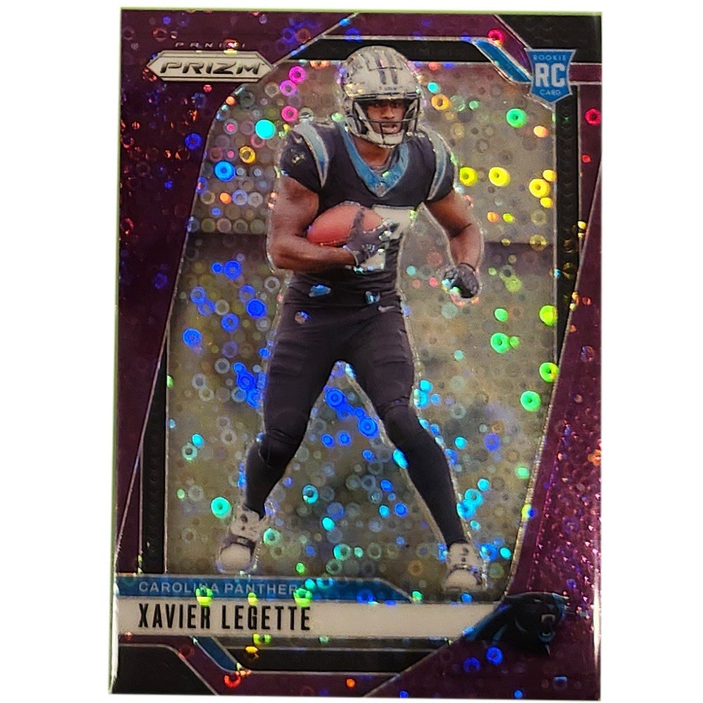 2024 Panini Prizm - Rookies Xavier Legette #398 Purple No Huddle Prizm /49 (RC)