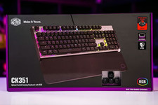 Cooler Master CK351 Gaming-Tastatur - optical Brown Switches - wie neu - mit OVP