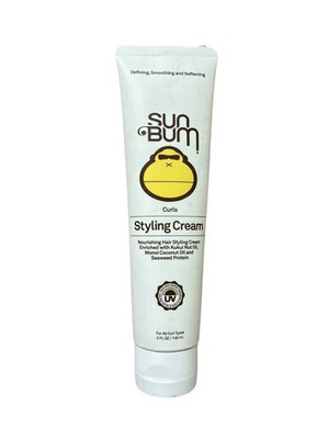 Sun Bum Curls and Waves Styling Cream Nourishing Hair For Wavy To Tight Curls