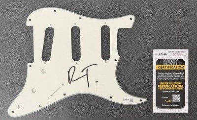 ROBIN THICKE SIGNED FENDER STRATOCASTER GUITAR PICKGUARD  BLURRED LINES  JSA COA