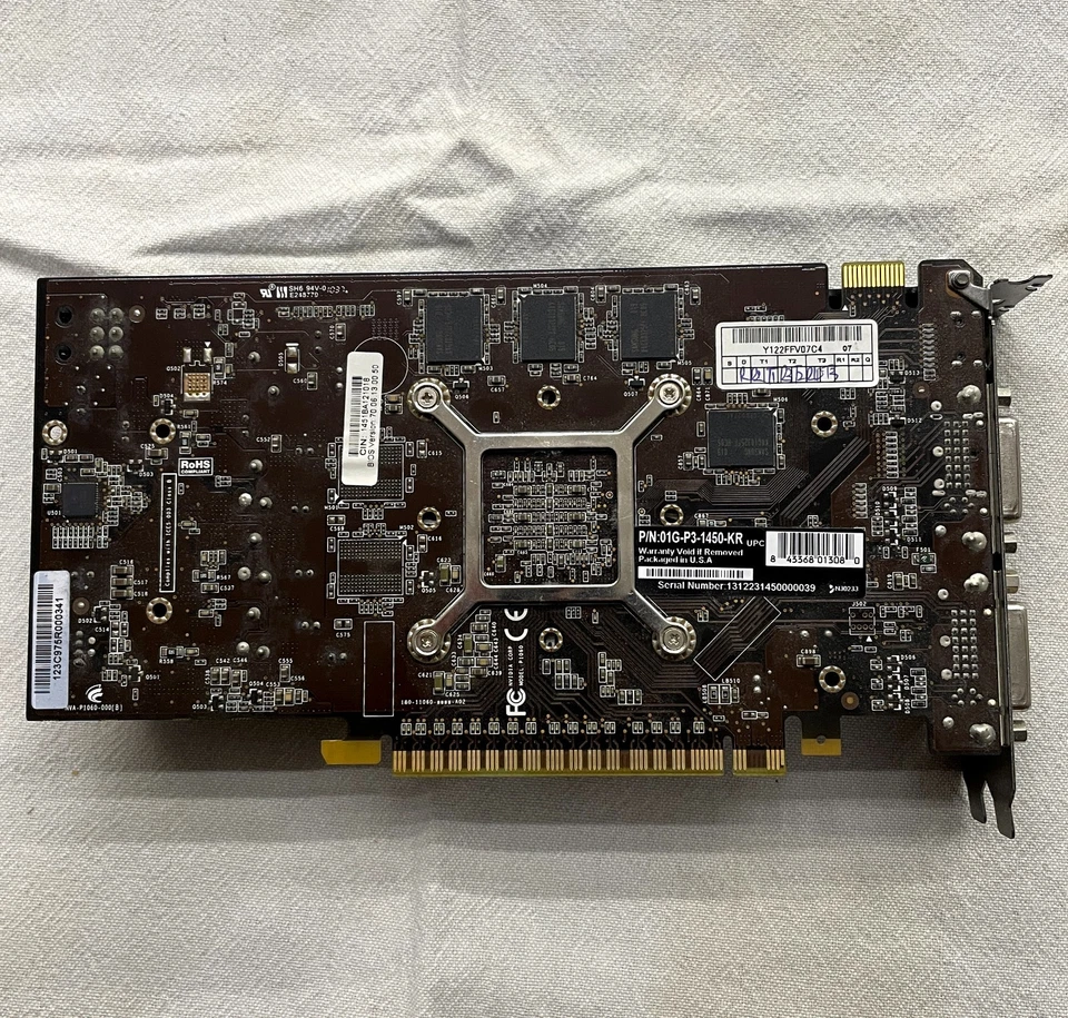 EVGA GeForce GTS 450 (01G-P3-1450-KR) Video Graphics Card 100% Fully Working - Image 3 of 3
