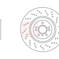 Mercedes Gle W166 2015-2018 Bremsscheibe Vorne (Einzeln) DSK3276
