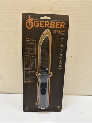 Gerber StrongArm Fixed-Blade Knife - Black - 4.8''