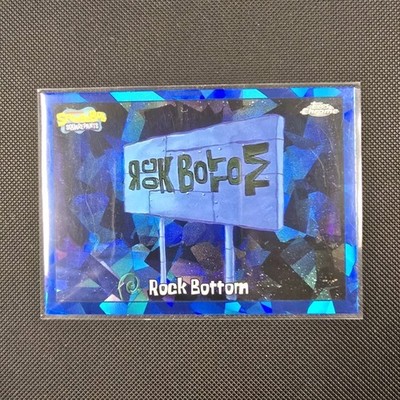 Topps 2025 Topps Chrome SpongeBob SquarePants #127 Rock Bottom Chase Card