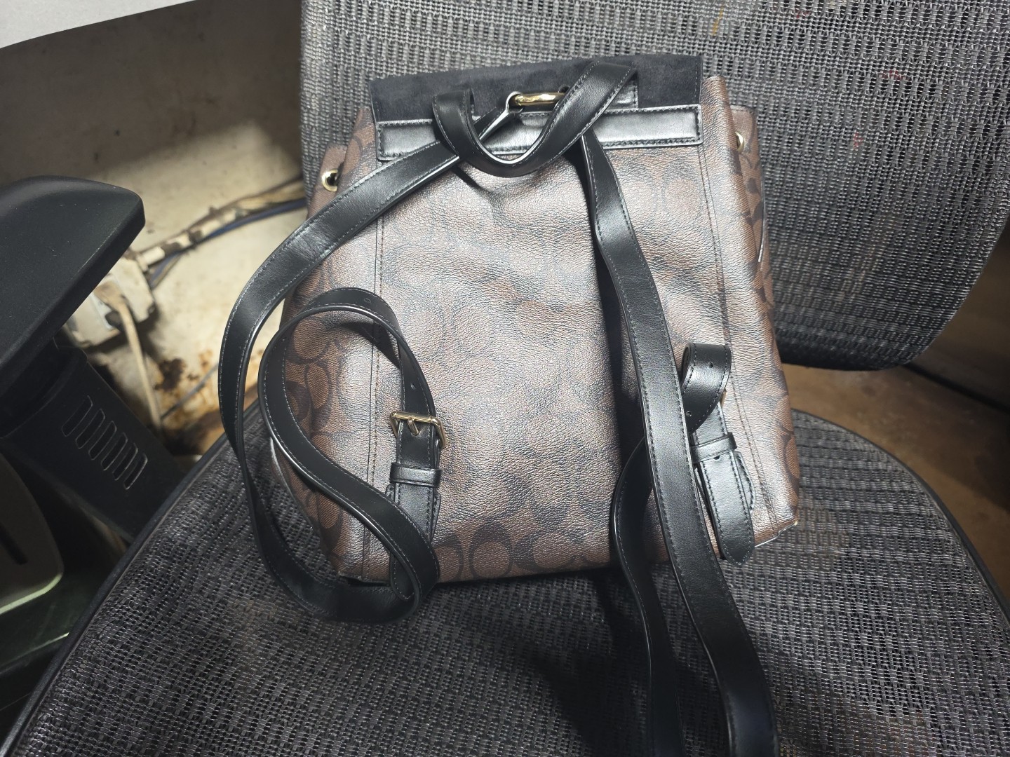 Coach Backpack Allover Pattern Brown, Very Beauti… - image 10