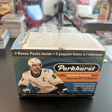 2021-22 Upper Deck Parkhurst Hockey Factory Sealed Blaster Box NHL 2 Bonus Packs