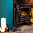 5 Piece Companion Set Fire Vintage Black Fireside Place Tools Accessories