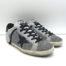 Sneakers Golden Goose Superstar in maglia lurex argento taglia 38