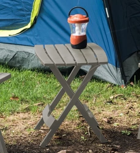 Mesa auxiliar plegable Adams Quik - gris Foto 2 de 4