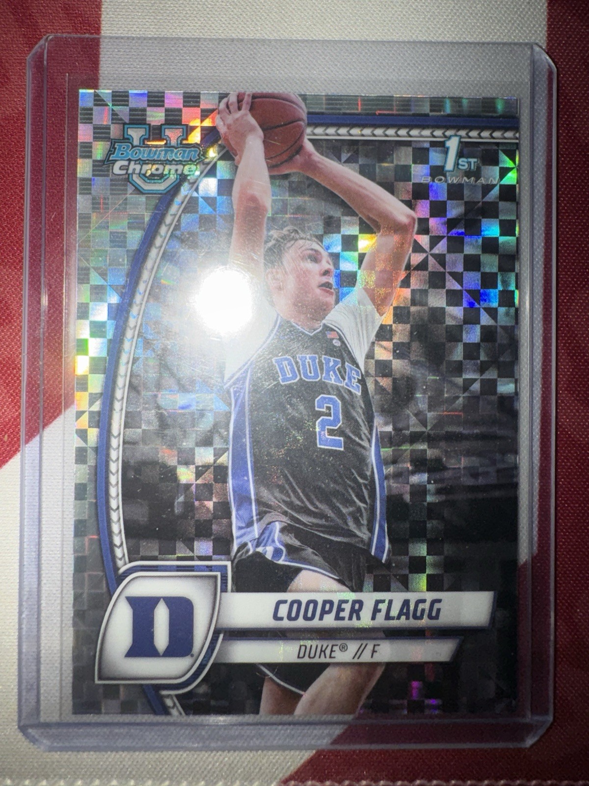 2024-25 Bowman University Chrome - Cooper Flagg #16 X-Fractor (RC)