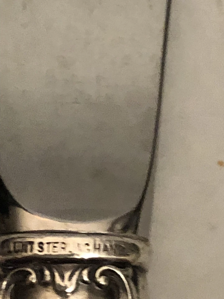 NUEVO Cuchillo de Cena de Plata Esterlina Victoriano Moderno de Colección 8 7/8" Cubiertos Foto 3 de 4