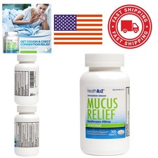 Mucus Relief Guaifenesin 400mg Expectorant Tablets 300 Count Bottle