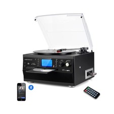 DIGITNOW Bluetooth Record Player Turntable with Stereo Speaker,... USA FAST SHIP